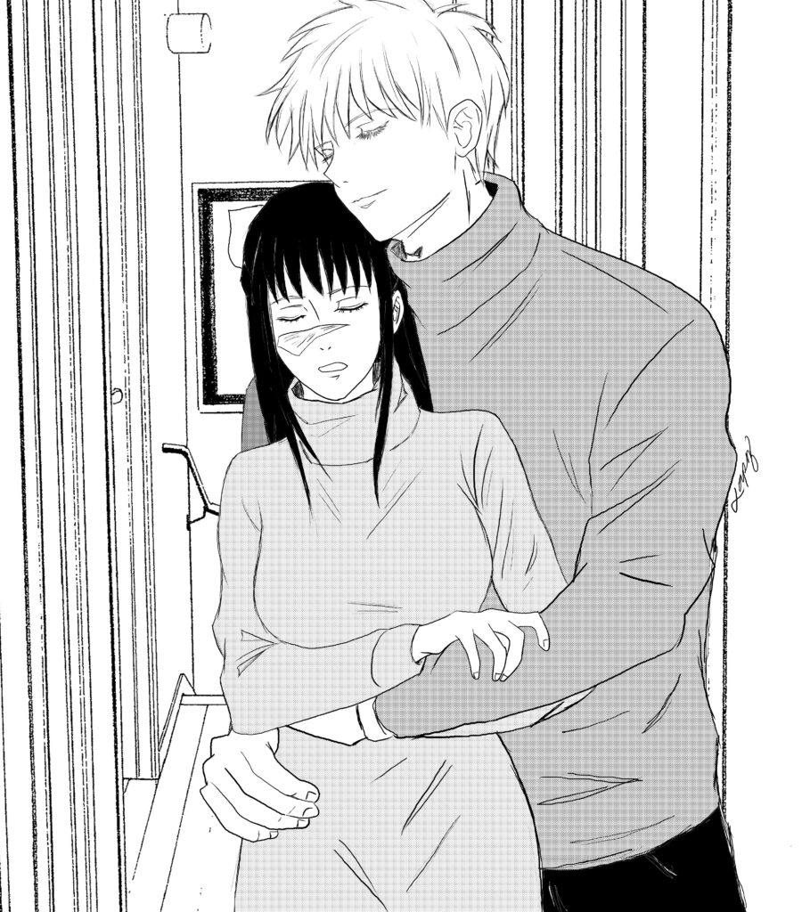 Three Years Chapter Four Gojo Hugs Utahime